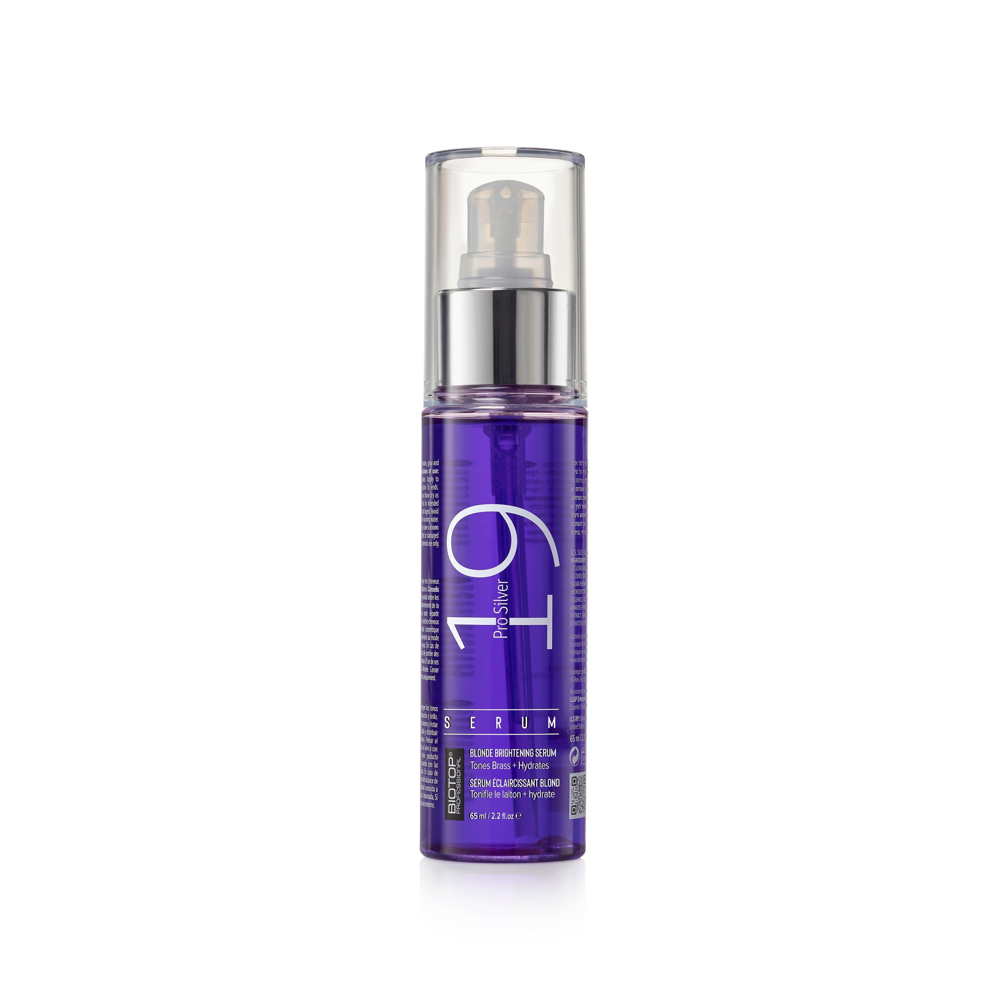 19 Pro Silver Serum סרום סגול לשיער בלונדיני, מובהר ואפור