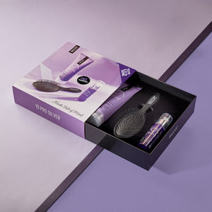 מארז מתנה 19 Pro Silver מסכה וסרום לשיער בלונדיני, מובהר וכסוף