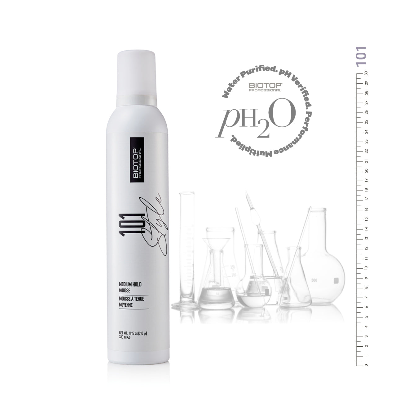 ⁦101 Create Medium Hold Mousse⁩ מוס לשיער באחיזה בינונית