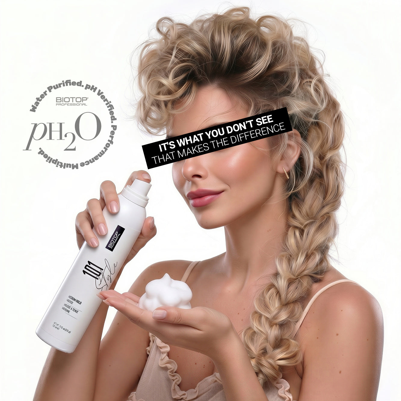 ⁦101 Create Medium Hold Mousse⁩ מוס לשיער באחיזה בינונית