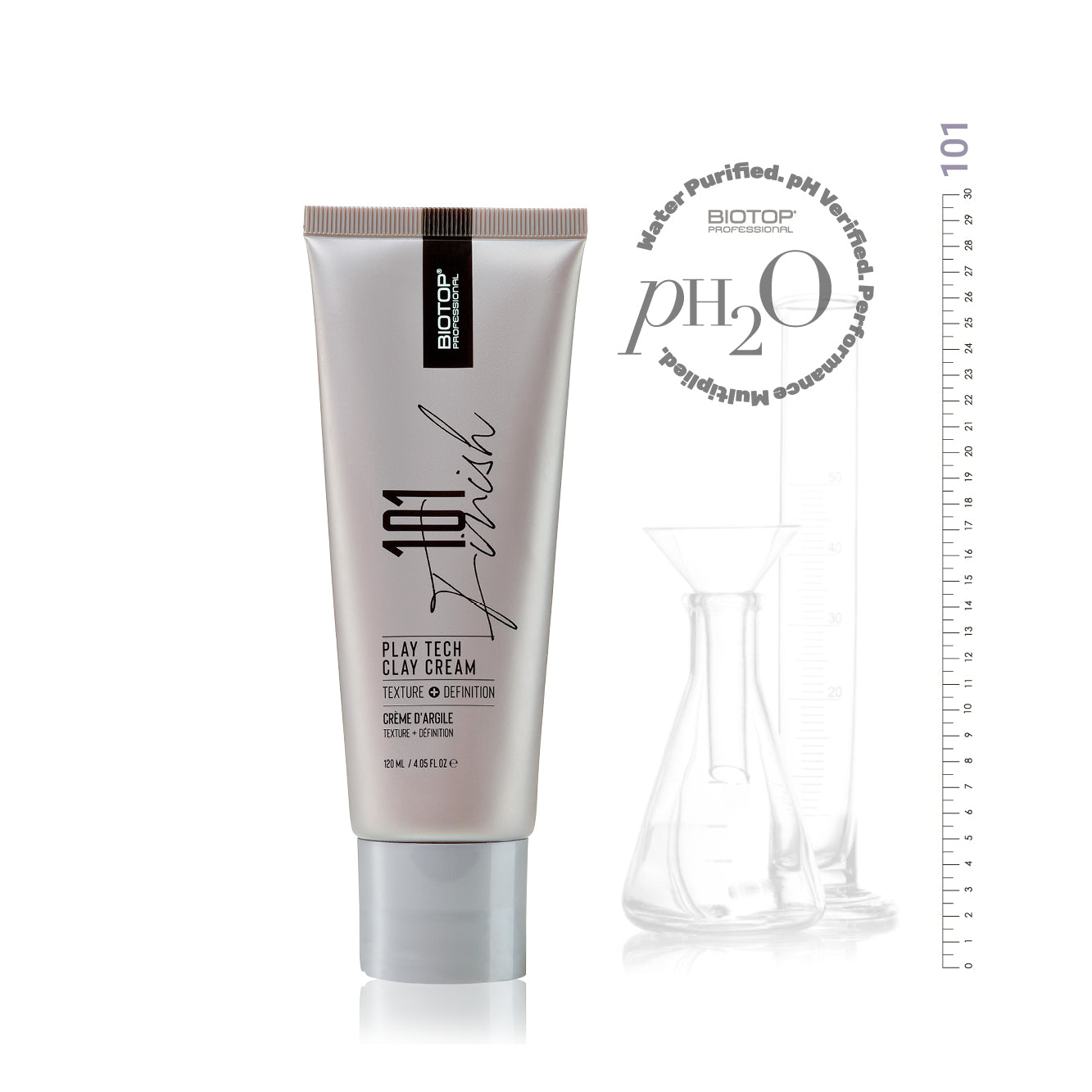 ⁦101 Create Play Tech Clay Cream⁩ קרם עיצוב לשיער בגימור חצי מט