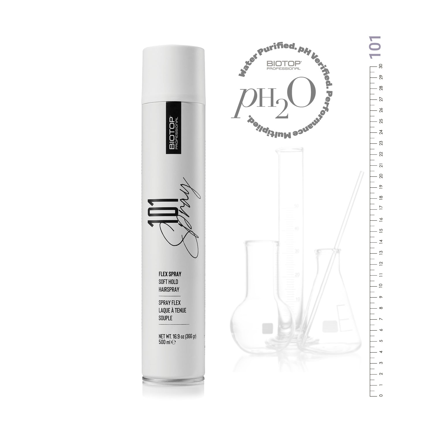 ⁦101 Create Flex Spray Soft Hold Hairspray⁩ ספריי לשיער באחיזה רכה עם ברק ושליטה בפריז
