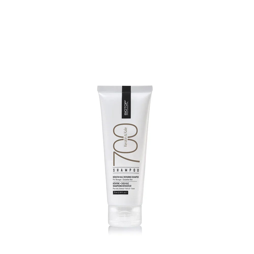 🎁 ⁦700 Keratin & Kale Shampoo⁩  מיני שמפו לשיער פגום, עבה ויבש (100% off)