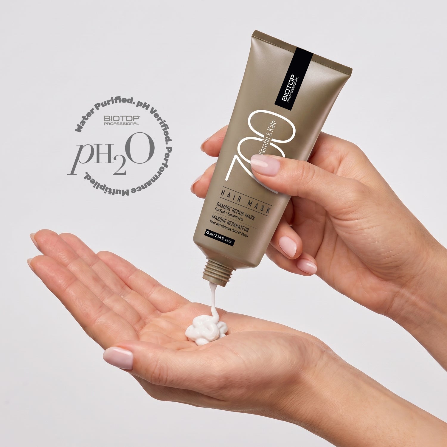 ⁦700 Keratin & Kale Hair Mask⁩ מיני מסכה לשיער פגום, יבש ועבה