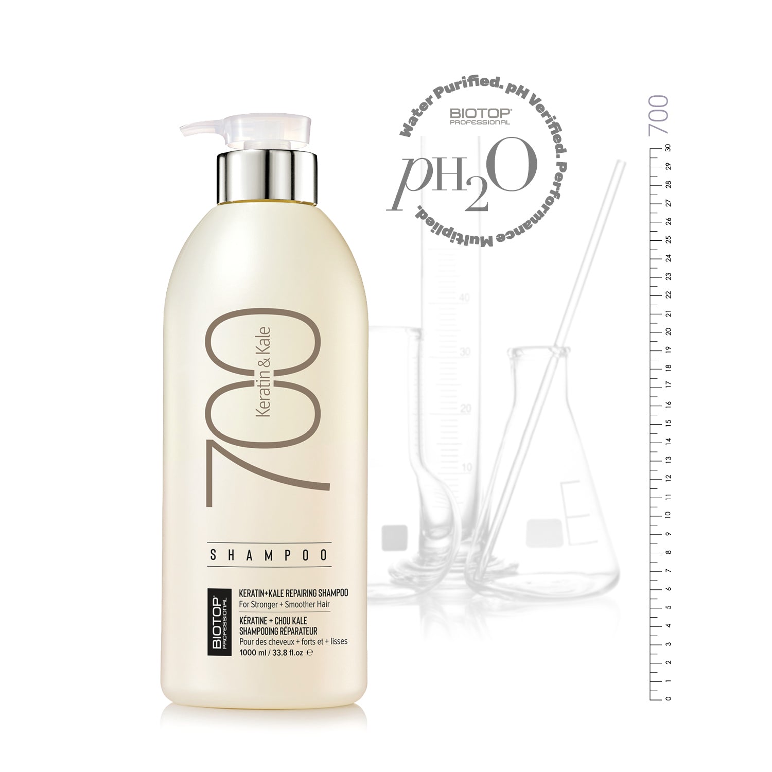 ⁦700 Keratin & Kale Shampoo⁩  שמפו לשיער פגום, עבה ויבש