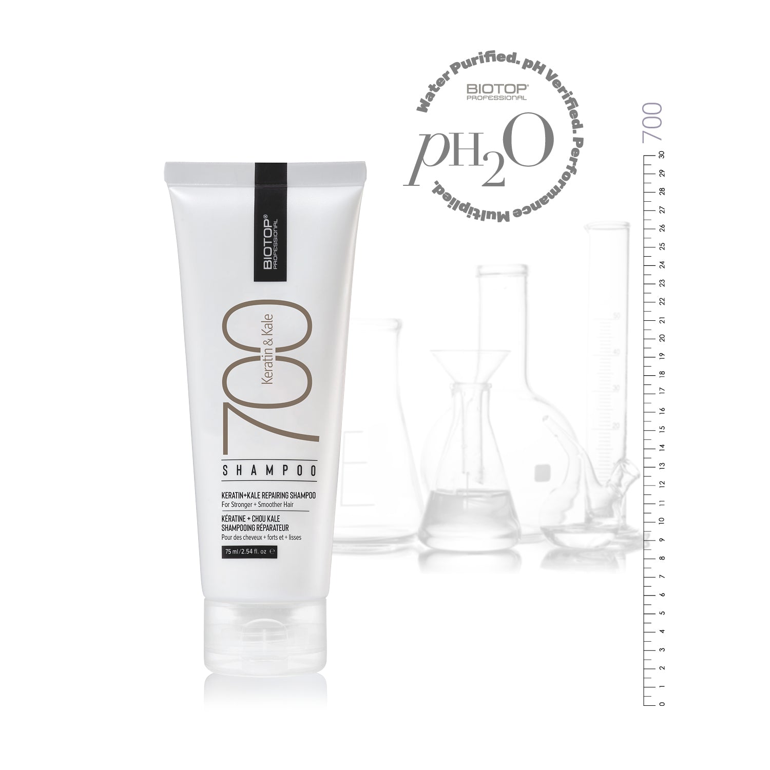 ⁦700 Keratin & Kale Shampoo⁩  מיני שמפו לשיער פגום, עבה ויבש