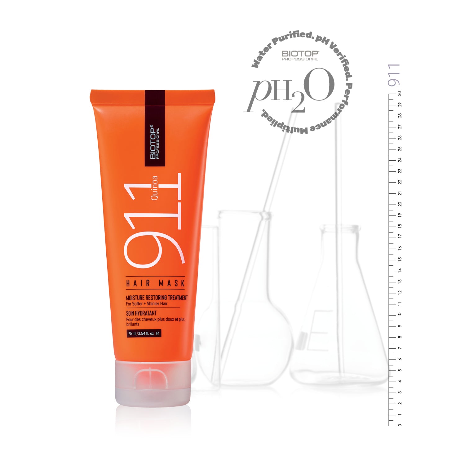 ⁦911 Quinoa Hair Mask⁩ מסכת שיער עשירה להזנה, לחות וברק טבעי